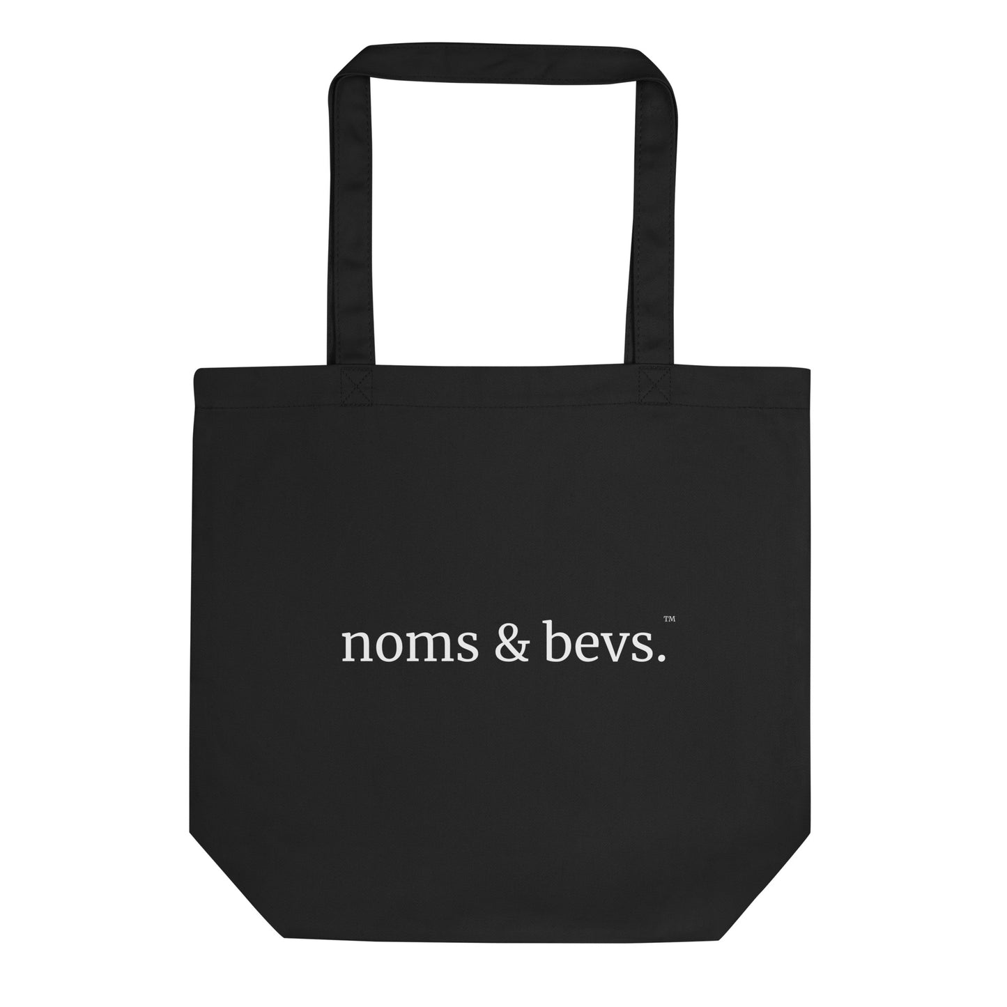 Noms & Bevs Everyday Tote — Black front view