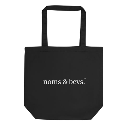 Noms & Bevs Everyday Tote — Black front view